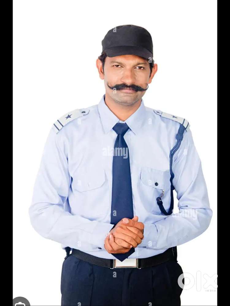 Good looking security guard male candidates hiring