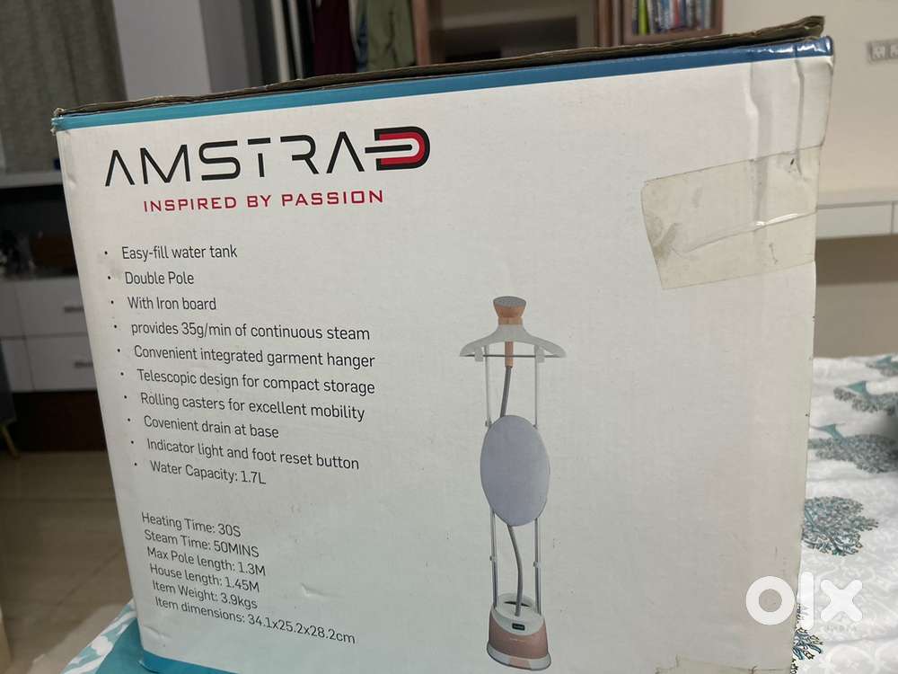 Garment stem iron, seal packed