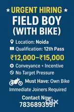 Field Boys Job Without Target With Bike