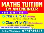 Maths Tuition by an Ex-NITian