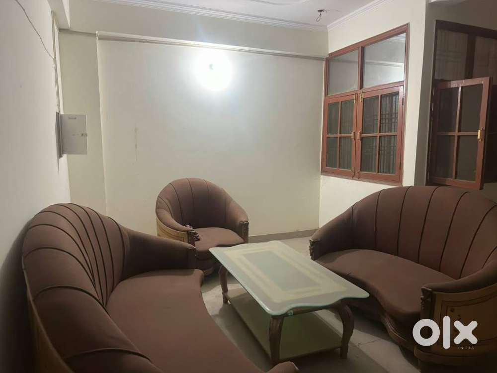 sofa set with table, 1 store room, 1 room bed, 1 AC