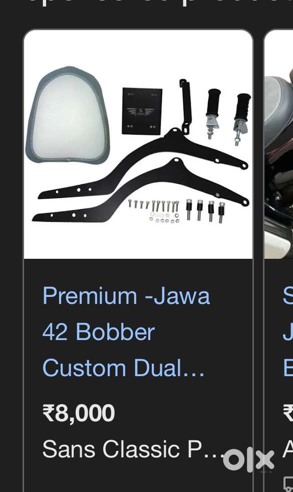 Jawa 42 bobber back seat