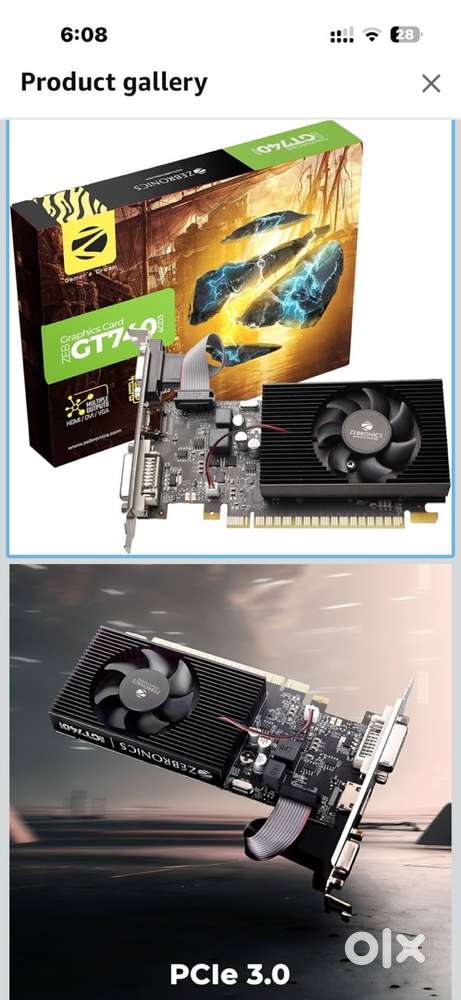 Gt 740 4gb graphic card brand new box