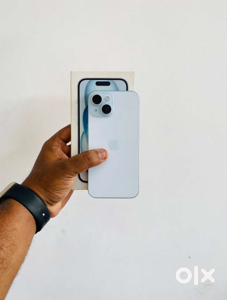 iphone 15 128gb bh100 cycle 35 just 75Days usege Full box kit