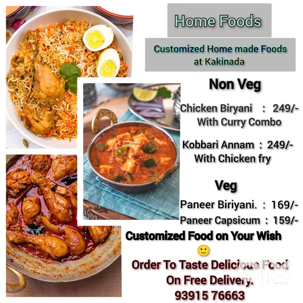 Free Delivery Home Food at Kakinada