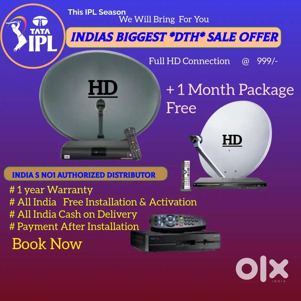ALL DTH AVAILABLE ! AIRTEL DTH ! DISH TV ! VIDEOCON D2H ! SETUP BOX !