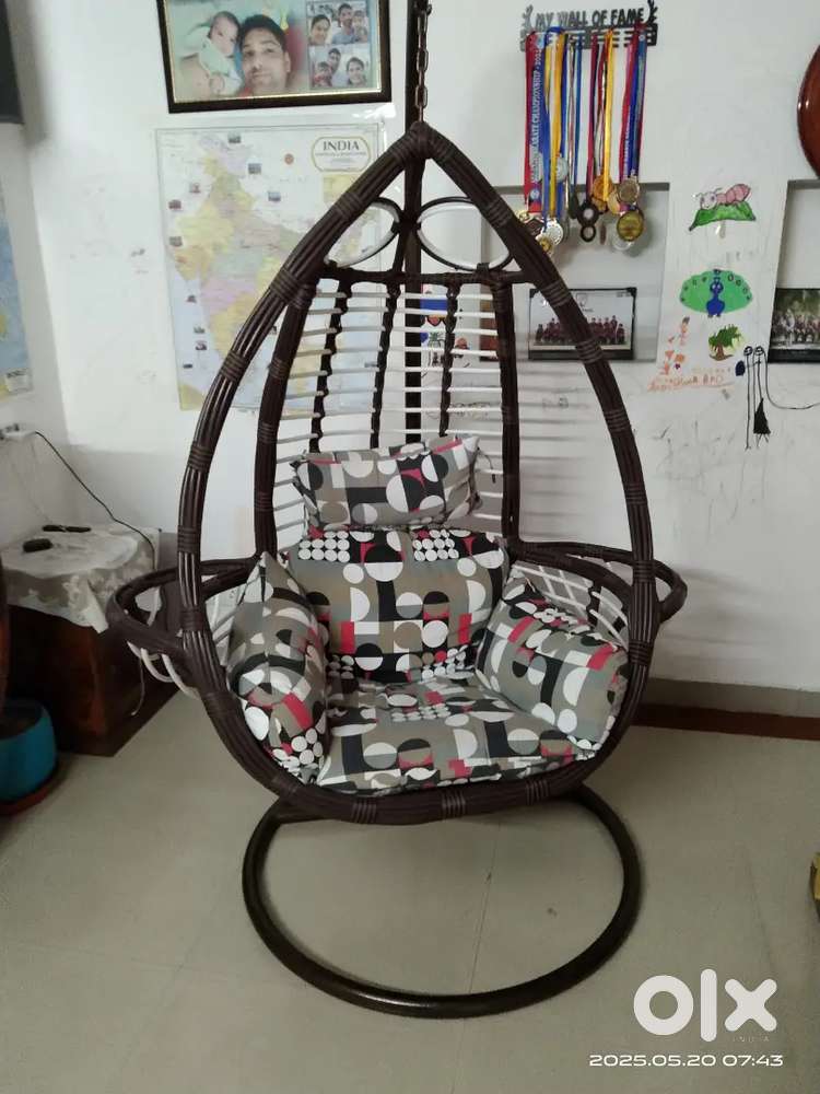 Swing with cushion