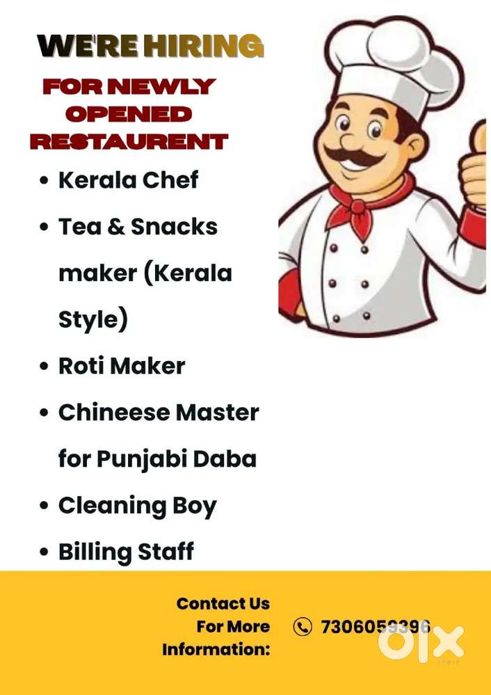 Wanted chef
