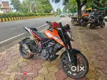 KTM duke 250 with extra exhaust