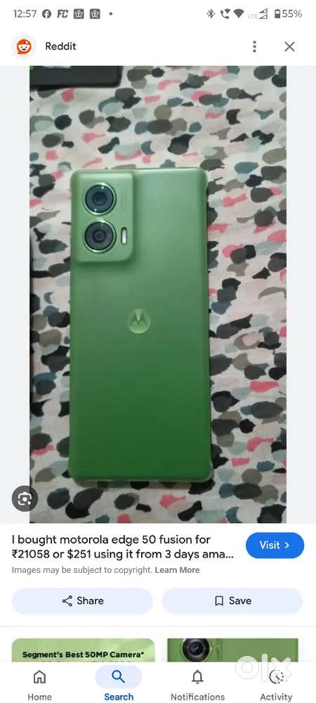 50 fusion 8gm ram 128 memory