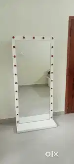 Full Length Standing Mirror with LED Light Setup (Imported Wood Frame)