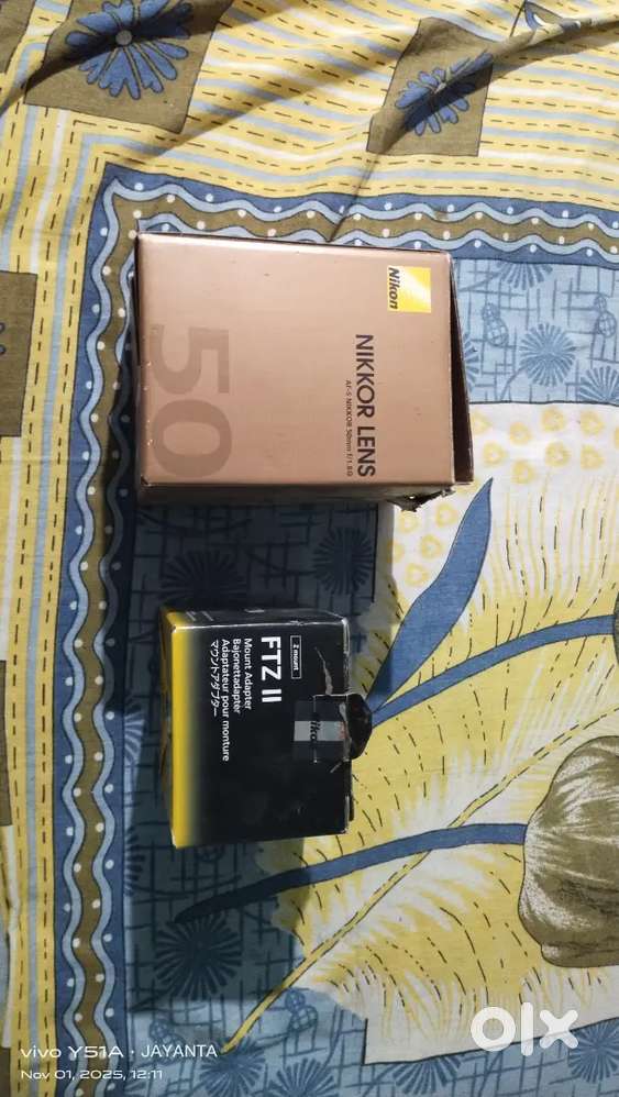 NIKKOR LENS AF -S NIKKOR 50MM F/ 1.8 G WITH FTZ II Z MOUNT ADAPTER