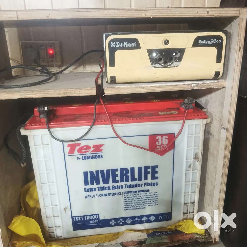Sukam 750va inverter plus 150ah battery
