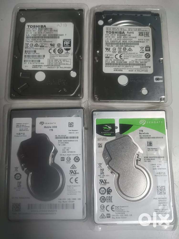 Laptop HDD 1TB 100 percent health Win10Ready