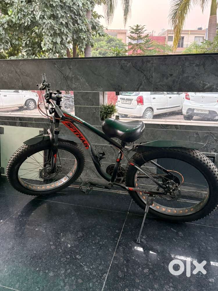 Fat tyre bike (cycle) with gear fornt and back