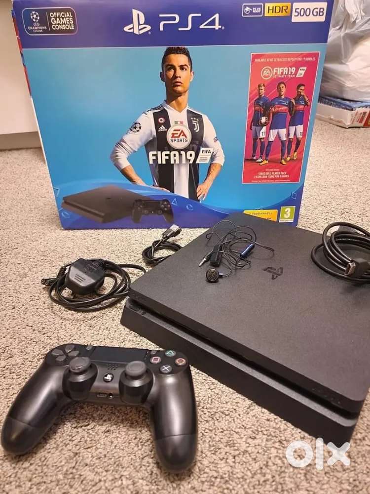 Sony PlayStation 4 Slim 500GB Console - Black + 2 Games