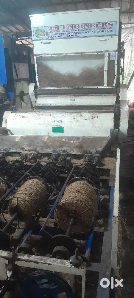 Coir spinning machine