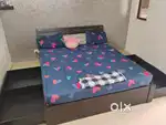 Urban Ladder SolidWood King Size Bed (with mattress - 'Sunday')