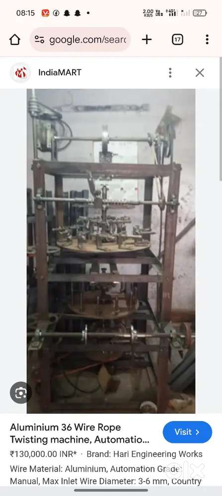 36 wire twisted wire rope machine