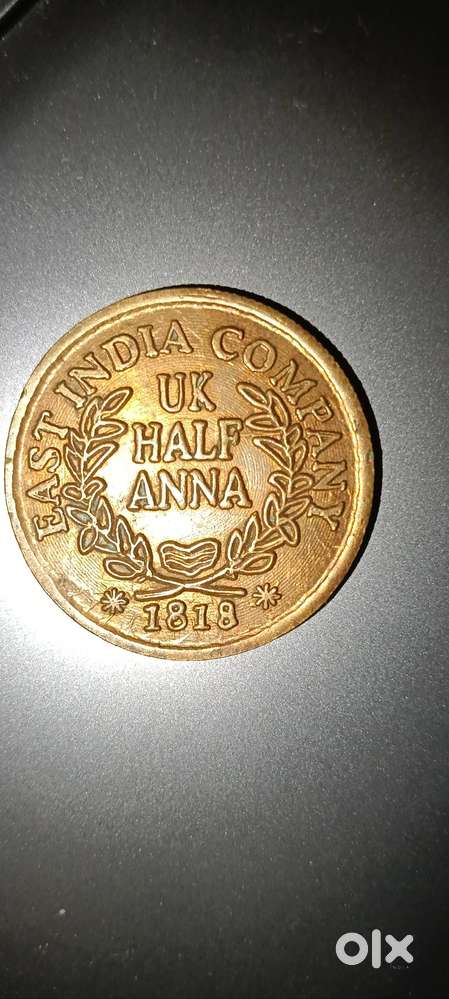 This is uk half anna since 1818 with copper coin (east india company)