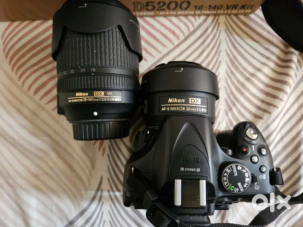 Nikon D5200 with Nikkor 18-140mm and 35mm lens
