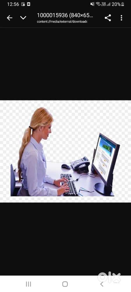 We are looking for lady computer operater