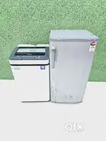 @id Panasonic 6.2kg T/L washing machine&Haier 4star rating S/D fridge