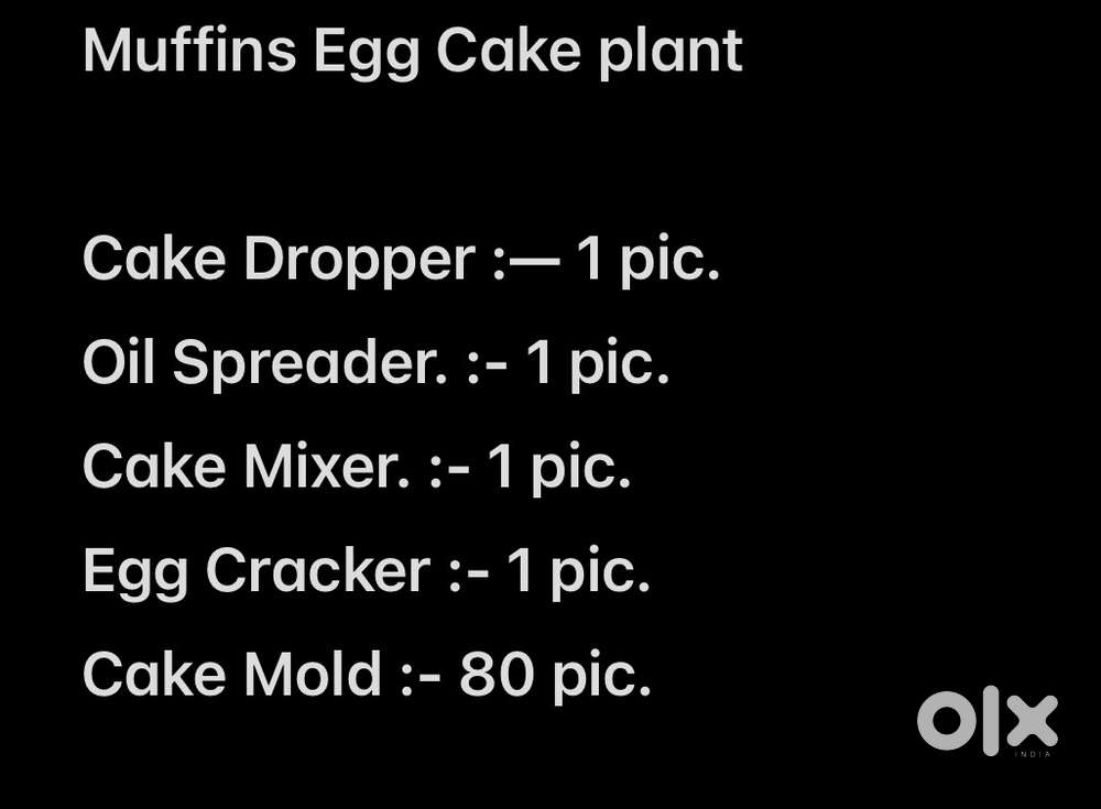 Muffins Egg Cake plant