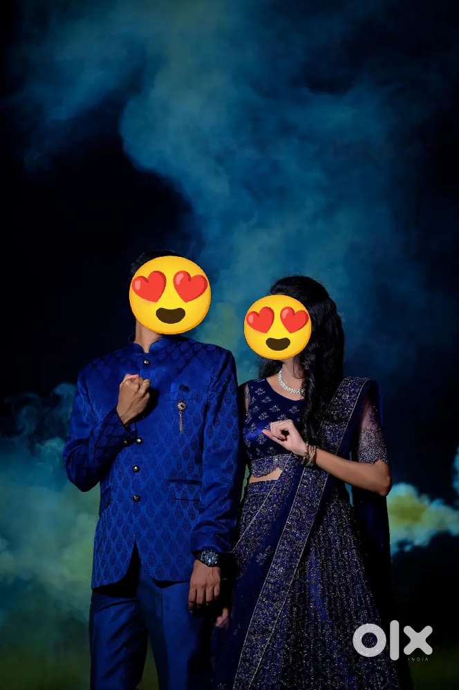 Engagement lehenga + Groom's outfit