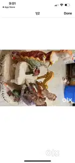 Elegant vintage porcelain musical scene showpiece