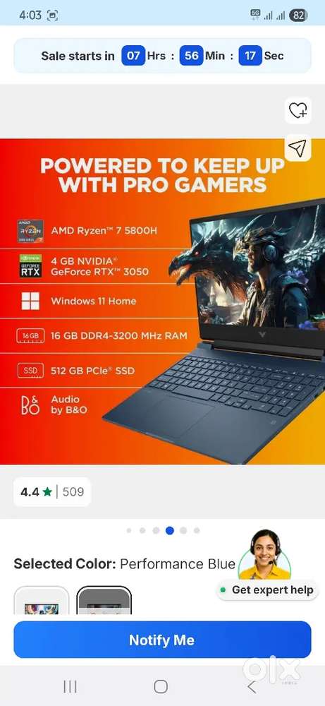 Hp victus new condiotion laptop