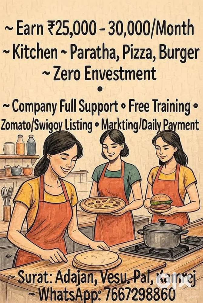 Apne Kitchen Se Food Delivery Kar Kamaye 25000-30000 And More