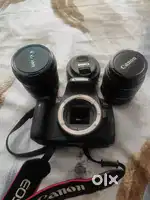 Canon EOS 650D for sale with 3lens +bag + charger