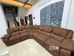 Spacious comfy sofa set with 2 corners recliner