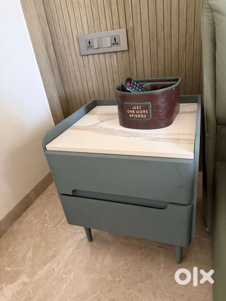 Blue bed side table 2 pcs