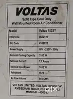 Voltas 1 Ton AC (Air Conditioner)