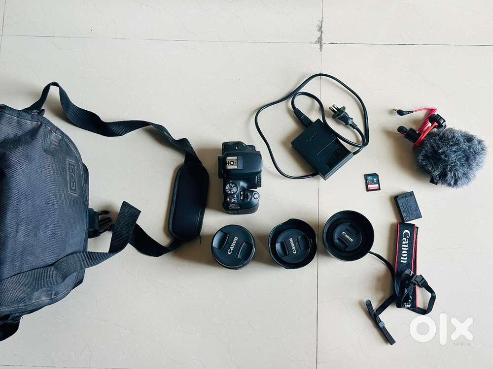 Canon EOS 200D DSLR Camera for sell including Multiple lenses