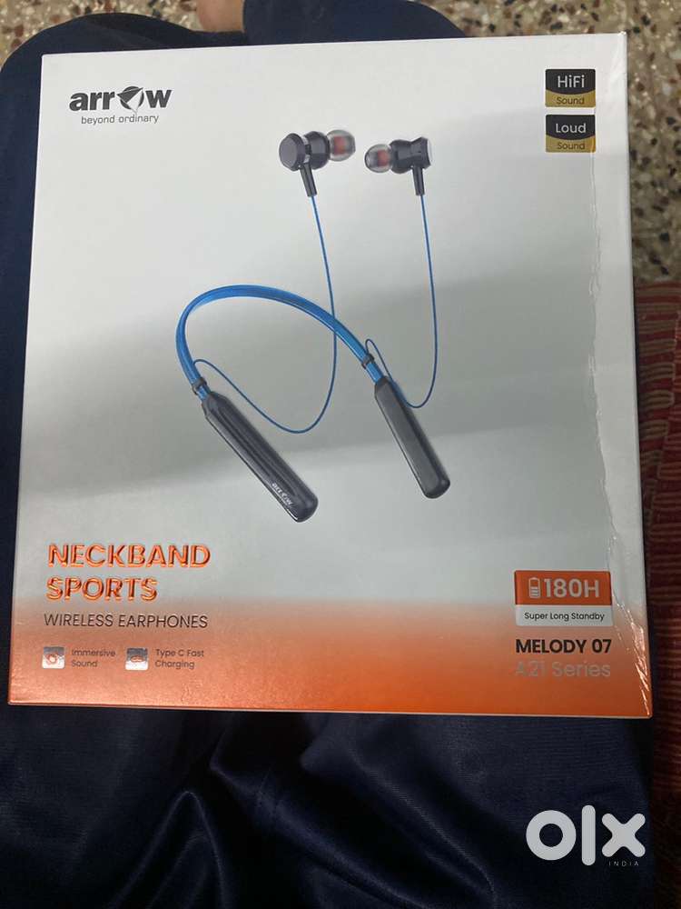 Arrow Melody 07 A21 Neckband – HiFi Sound, 180H Standby