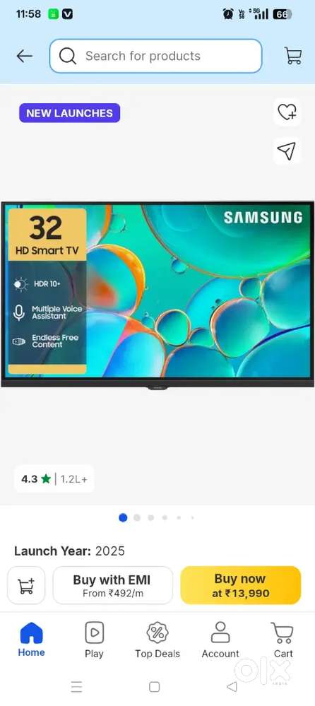 Samsung 32 led smart tv
