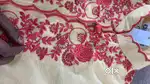 Embroider machine worker