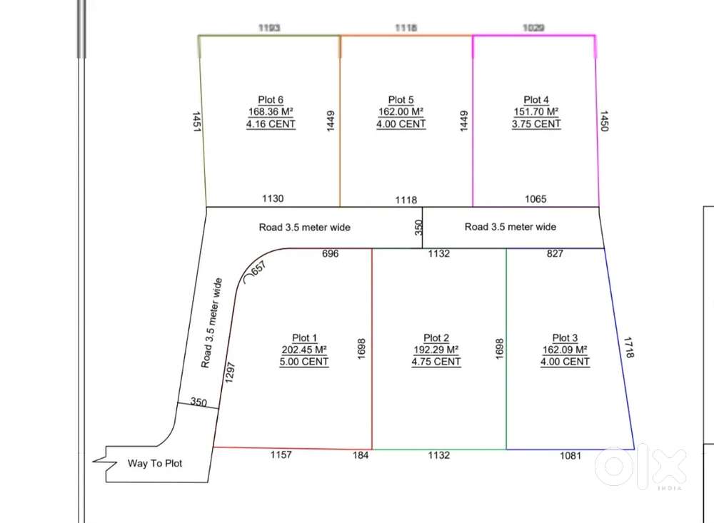 10CENTS,8CENTS PLOTS AVAILABLE FOR SALE NEAR MUTTADA-9.5Lakhs/cent