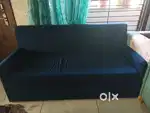 Blue color Sofa cum Bed