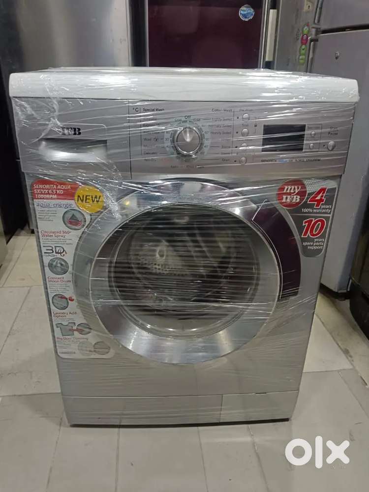 Front load washing machine and double door refrigerator
