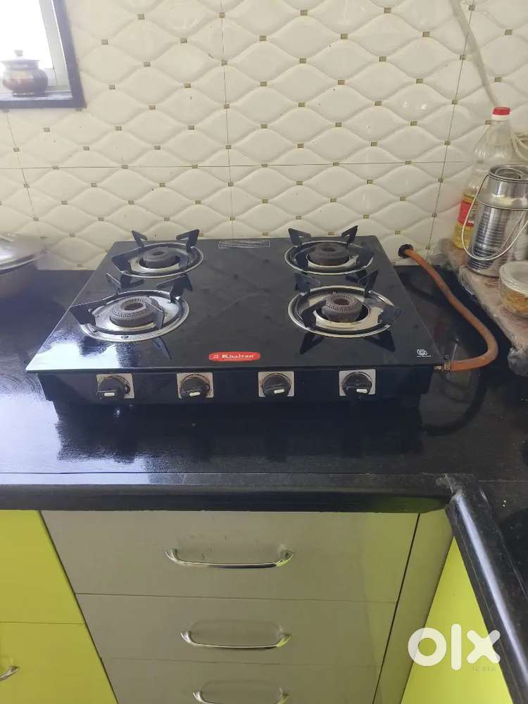 New Khaitan brand ,4 burner gas stove,only 6 month use ..for a sale...