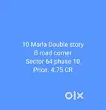 8 Marla triple story Facing Park for sale New brand
