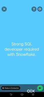 Strong SQL Developer with snowflake