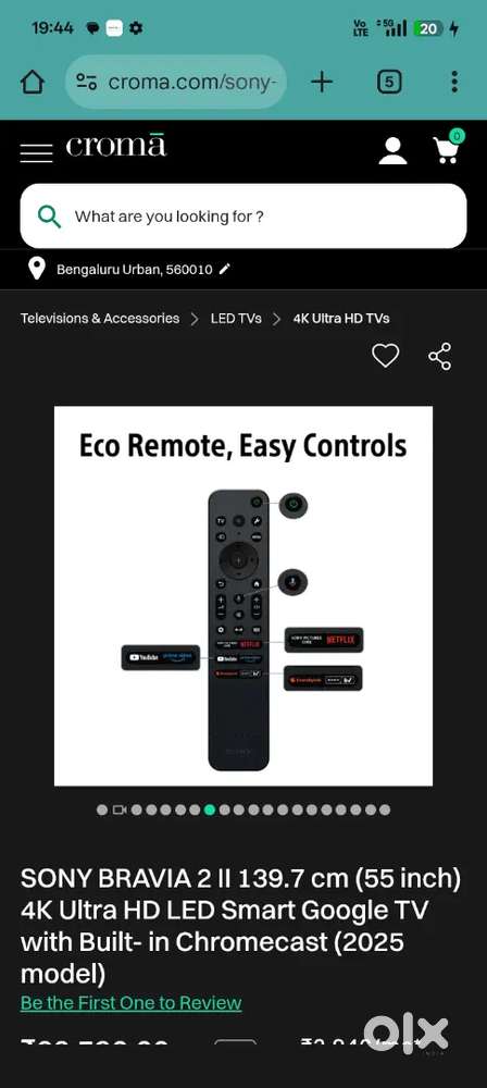 Brand new sony 55inc s25M2