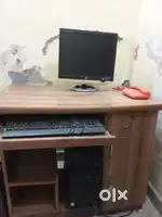 Solid computer table with and without computer available