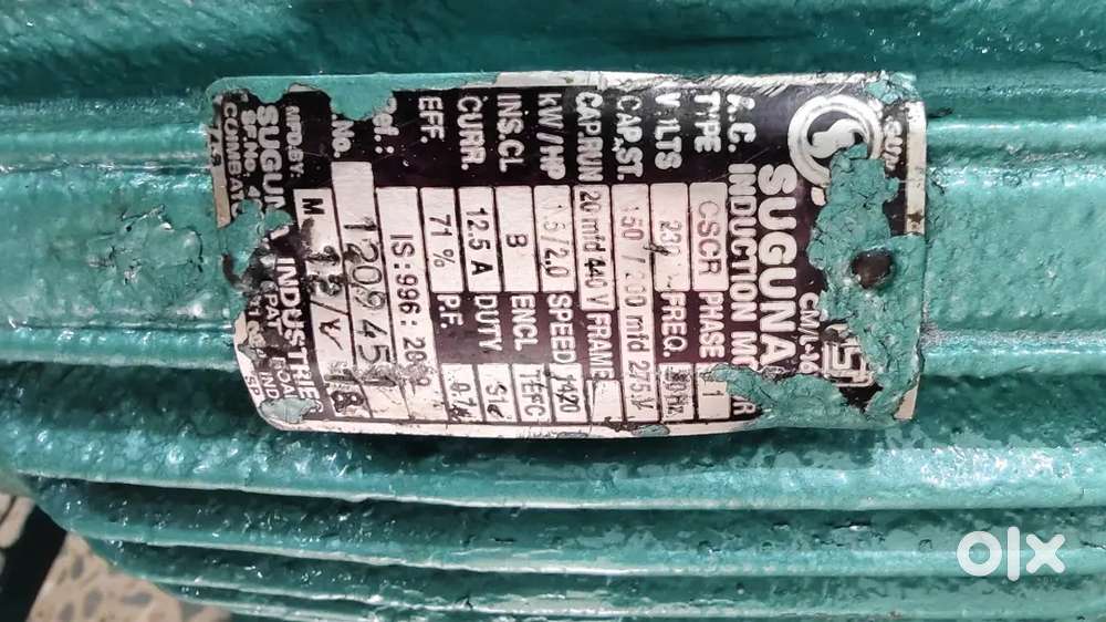 Suguna compressor and motor 2 hp