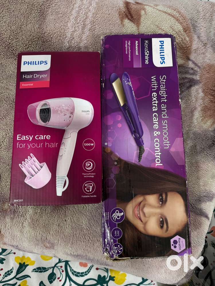 Hair dryer and hair straightner
